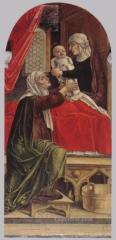 The Birth Of Mary Bartolomeo Vivarini Oil Paintings